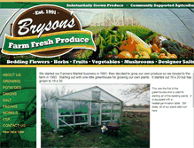 Tablet Screenshot of brysonsfarm.com